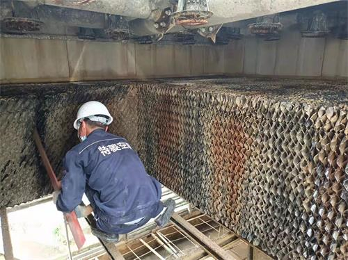 不同場合開式冷卻塔排水方法