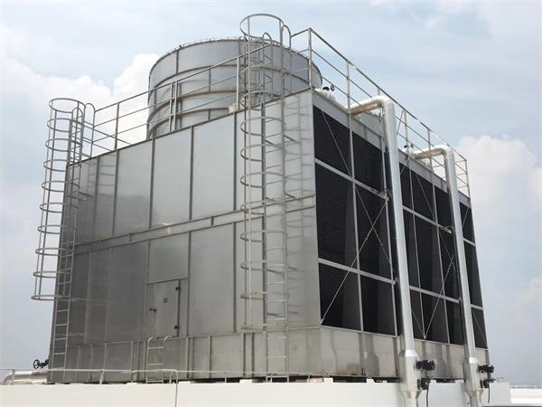 開式冷卻塔的安裝參照情況(橫流開式冷卻塔原理圖)